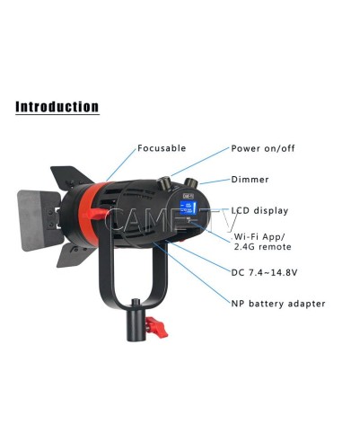 CAME-TV Boltzen 55w Fresnel Focusable Led Daylight