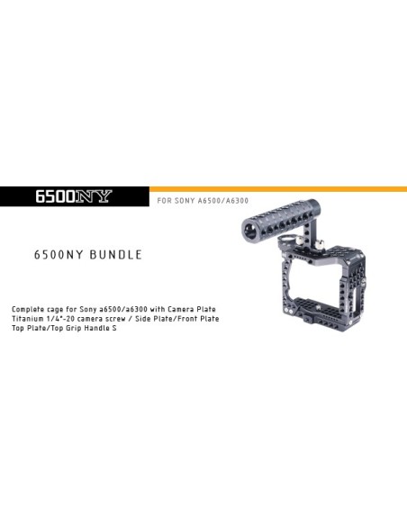 LockCircle 6500NY Bundle / Cage / Top Grip Handle for Sony a6500 / A6300 4K Camera