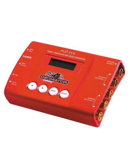 DECIMATOR MD-HX Miniature HDMI/SDI Cross Converter with Scaling & Frame Rate Conversion DECIMATOR MD-HX Miniature HDMI/SDI Cross Converter with Scaling & Frame Rate Conversion