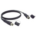 Canare Hybrid Fiber Optic Camera-Cable Assembly w/ FCMA & FCFA Connectors 150m