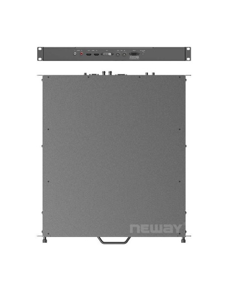 Neway 17.3" 1RU Pull-out IPS Rack 1U Mount Monitor SDI and HDMI