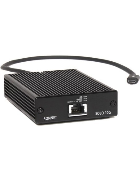 Sonnet Solo 10G Thunderbolt 3 to 10 Gigabit Ethernet Adapter with NBASE-T Support