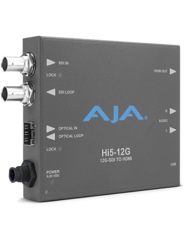 AJA Hi5-12G 12G-SDI to HDMI 2.0 Mini-Converter HDR