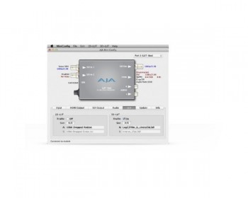 AJA 12G-SDI to HDMI 2.0 Converter con Fiber...