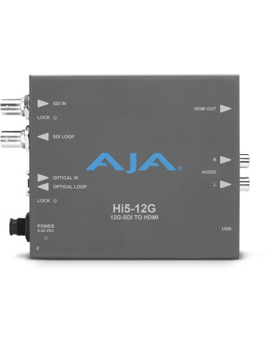 AJA 12G-SDI to HDMI 2.0 Converter with Fiber...