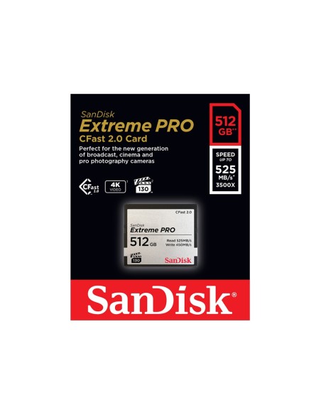 SanDisk CFast 2.0 Extreme Pro 512 GB