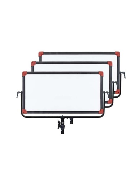 Swit PL-E90D Kit3 DMX 90W Bi-colour Panel LED Light With V- Mount Battery Plate