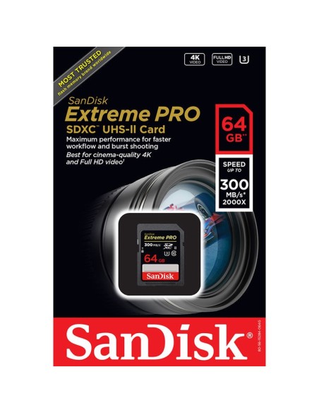 SanDisk SD Extreme Pro 64GB UHS-II 300MB/s