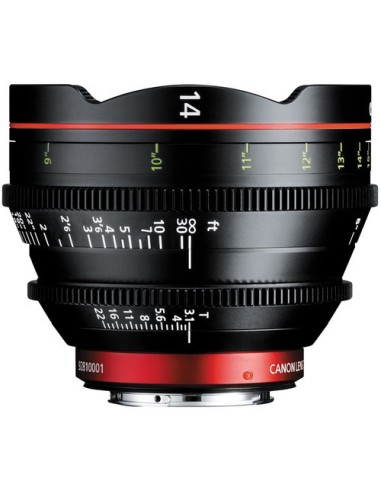 Canon CN-E 14mm T3.1 L F Cinema Prime Lens (EF...