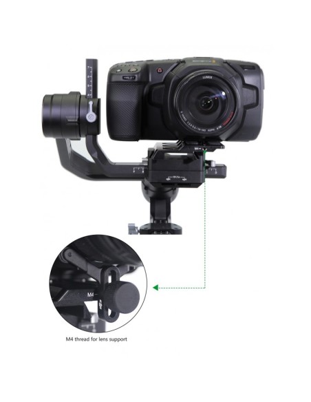Lanparte Offset Camera Plate for Ronin-S per BMPCC 4K