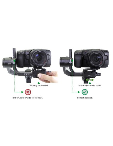 Lanparte Offset Camera Plate for Ronin-S per BMPCC 4K