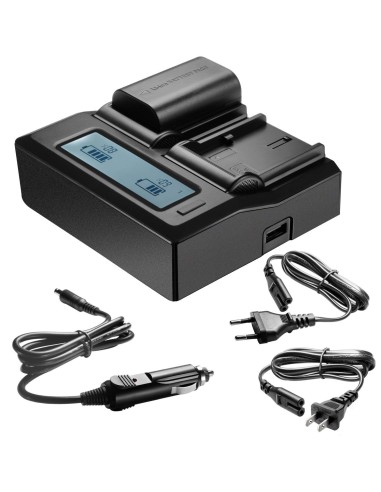 Neewer doppio LCD Caricatore per Canon LP-E6 Batterie compatibili