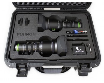 Fujinon MK 18-55mm T2.9 MK 50-135mm T2.9 Sony E Mount Cabrio Cinema e Chrosziel