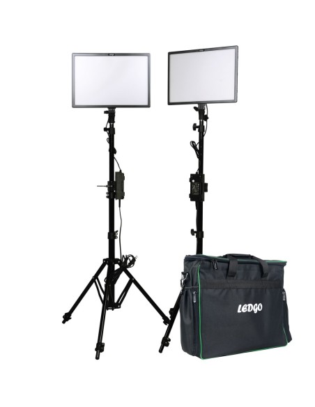Ledgo E268CII Bi-color kit w/ light stands (2 lights w/ high output)
