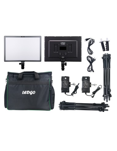 Ledgo E268CII Bi-color kit w/ light stands (2 lights w/ high output)
