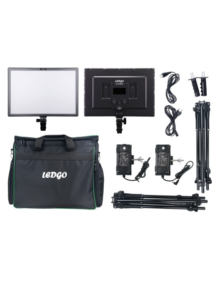 Ledgo E268CII Bi-color kit w/ light stands (2 lights w/ high output) Ledgo E268CII Bi-color kit w/ light stands (2 lights w/ high output)