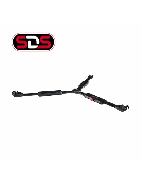 Testa fluida Cartoni Focus 12 con sistema treppiede Smart-Stop SDS in alluminio a 2 stadi