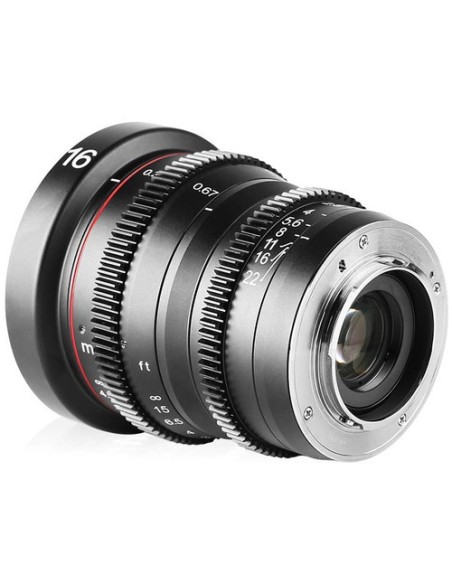 Meike 16mm T2.2 Manual Focus Wide Angle Cinema Lens (MFT Mount) Meike 16mm T2.2 Manual Focus Wide Angle Cinema Lens (MFT Mount)