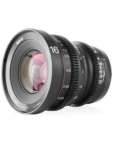 Meike 16mm T2.2 Manual Focus Wide Angle Cinema Lens (MFT Mount)
