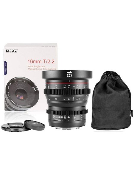 Meike 16mm T2.2 Manual Focus Wide Angle Cinema Lens (MFT Mount) Meike 16mm T2.2 Manual Focus Wide Angle Cinema Lens (MFT Mount)