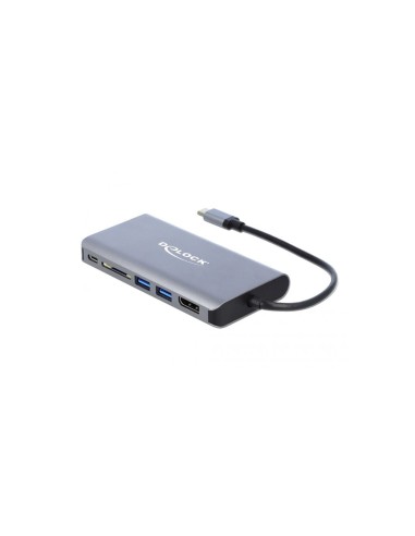 Delock USB-C Docking Station 4K-HDMI/DP/USB...