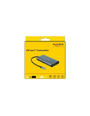 Delock USB-C Docking Station 4K-HDMI/DP/USB...