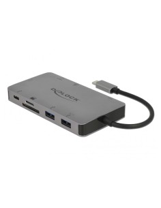 Delock USB-C 3.1 Docking station HDMI 4K 30 Hz, Gigabit LAN and USB PD function