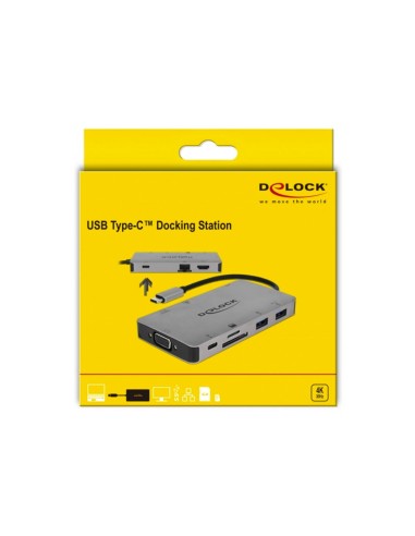 Delock USB-C 3.1 Docking station HDMI 4K 30 Hz, Gigabit LAN and USB PD function