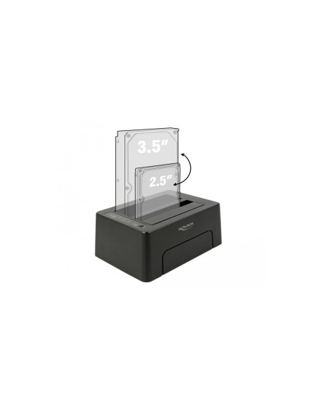 Delock USB Type-C 3.1 Docking Station for 2 x SATA HDD / SSD with Clone Function