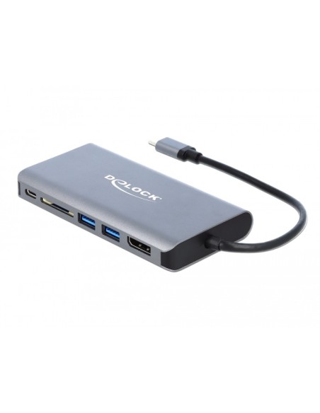 Delock USB-C Docking Station 4K-HDMI/DP/USB 3.0/SD/LAN/PD 3.0