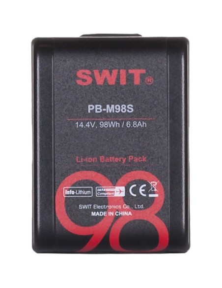 SWIT PB-M98S 14.4V 98Wh Pocket Battery con D-Tap e USB Output (V-Mount)