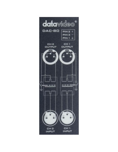 DataVideo DAC-80 2 Channel Audio Isolation Transformer
