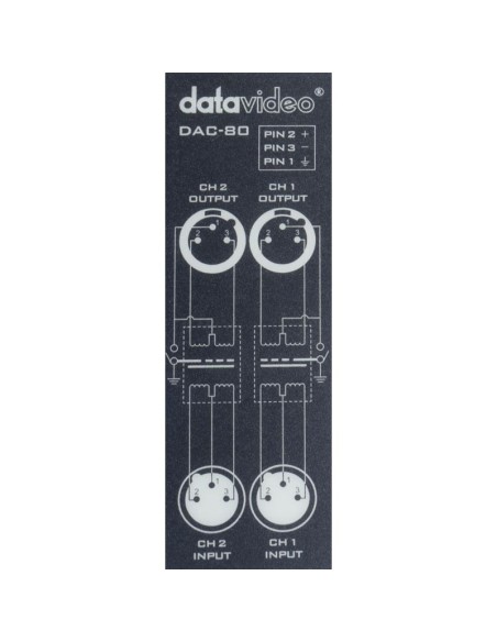 DataVideo DAC-80 2 Channel Audio Isolation Transformer