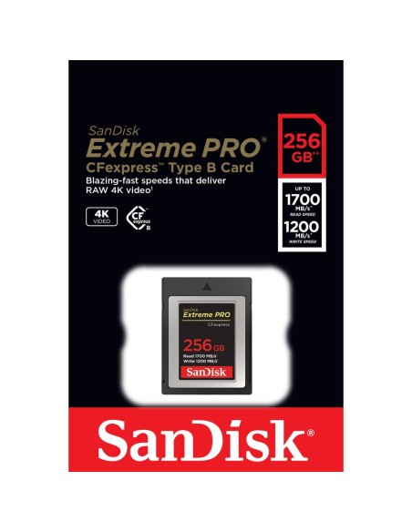SanDisk 256GB Extreme PRO CFexpress Card Type B