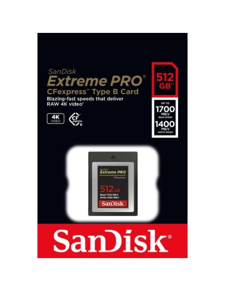 SanDisk 512GB Extreme PRO CFexpress Card Type B SanDisk 512GB Extreme PRO CFexpress Card Type B