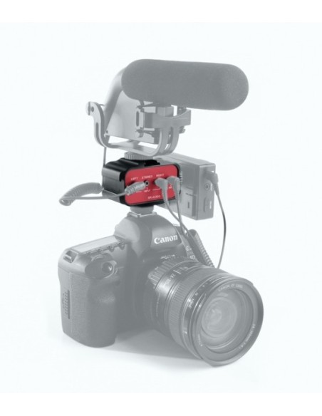 Saramonic Adattatore Audio a due canali per DSLR AX100