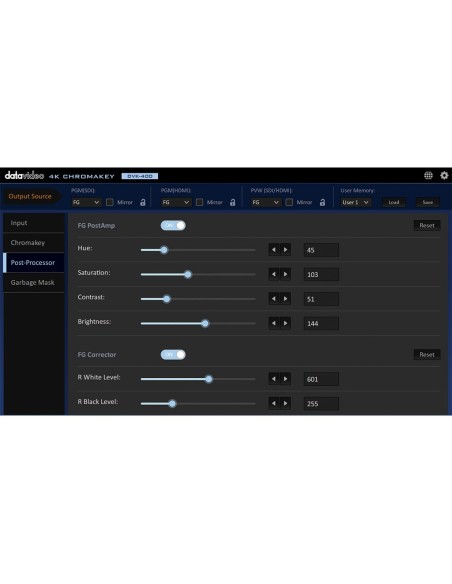 DataVideo DVK-400 live 4K chromakeyer