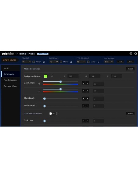 DataVideo DVK-400 live 4K chromakeyer