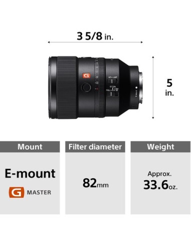 Sony obiettivo FE 135mm F1.8 GM Attacco E