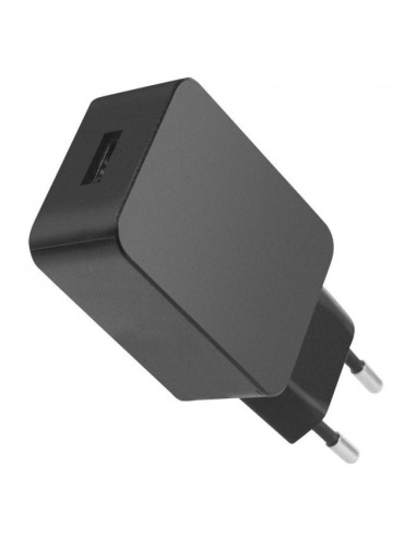 Alimentatore da Rete Italiana a USB 5V 2,4A Nero