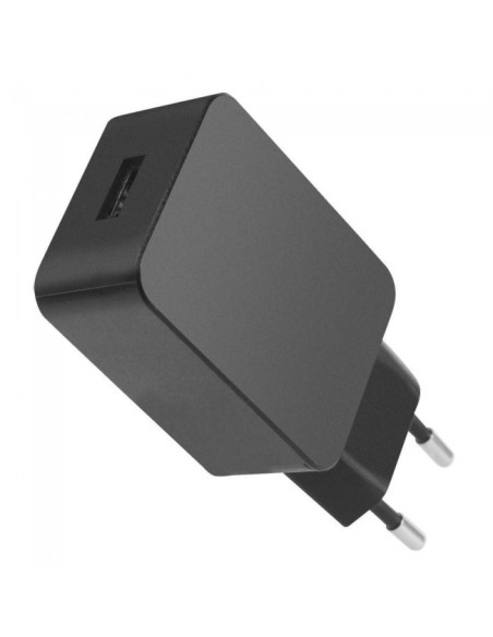 Alimentatore da Rete Italiana a USB 5V 2,4A Nero