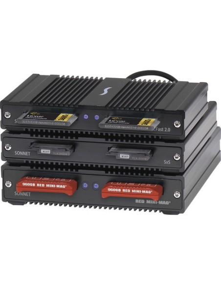 Sonnet SF3 Series - RED MINI-MAG Pro Card Reader - Thunderbolt 3 Sonnet SF3 Series - RED MINI-MAG Pro Card Reader - Thunderbolt 3
