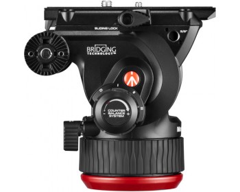Manfrotto 504X Testa Video Fluida con Base Piatta