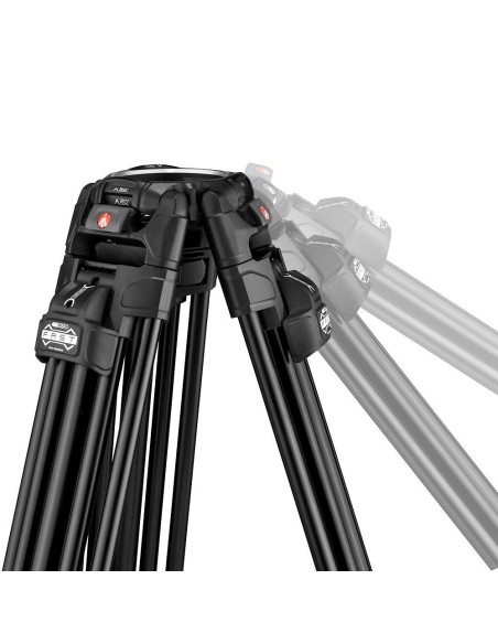 Manfrotto 504X Fluid Video Head & 645 FAST Aluminum Tripod with Mid-Level Spreader Manfrotto 504X Fluid Video Head & 645 FAST Aluminum Tripod with Mid-Level Spreader