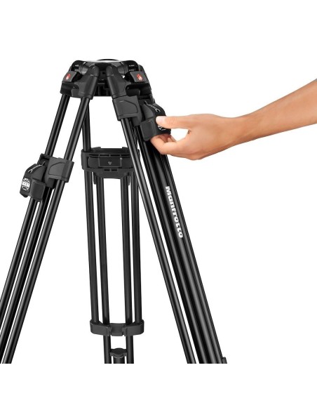 Manfrotto Testa Video Fluida Manfrotto 504X, Trep. 2Tubi All. 645 Fast