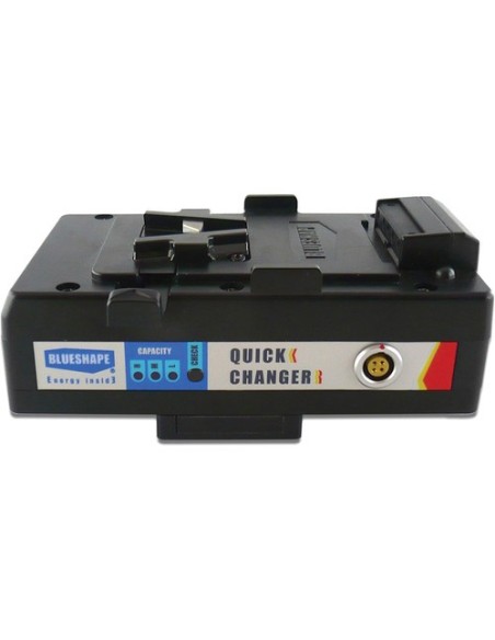 BLUESHAPE MVQUICK Gold-Mount to V-Mount Hot Swap Adapter