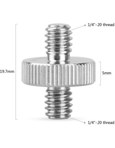 SmallRig 828 1/4"-20 to 1/4"-20 Double-End Stud (2-Pack)