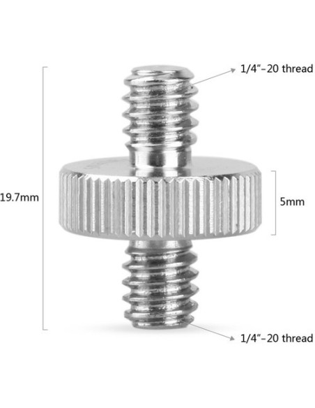 SmallRig 828 1/4"-20 to 1/4"-20 Double-End Stud (2-Pack)