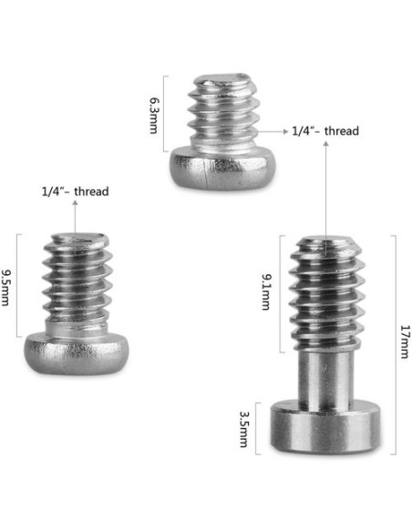 SmallRig 1713 1/4"-20 Hex Screws with Wrench (12-Pack)