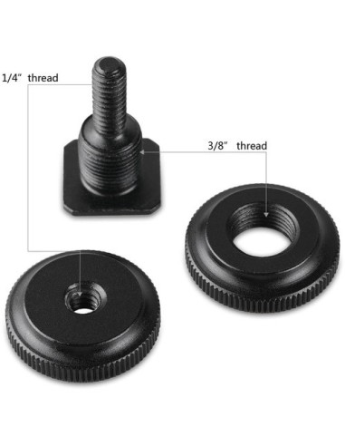 SmallRig 1631 Cold Shoe adapter with 3/8 to 1/4 Thread (2PCS Pack)